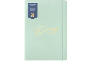 Busy B Everyday A5 Weekly Planner Diary 2026 - Compact Diary for Students, Teachers, Work & More with a Week-to-View Layout, Useful Planners, Notes Pages & Elastic Closure Band - Sage Planner Jan-Dec