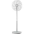 Philips Pedestal Fan 2000 Series - Fan Airflow 2562 m³/h, Ultra Quite, Tiltable & Oscillating, 40cm Head Diameter, Adjustable Height, Compact, White - CX2550/00