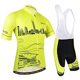 Fácil de poner y quitar: la resistente cremallera completa es muy conveniente para su uso. Puedes ponerte y quitarte esta ropa de ropa de ciclismo
