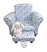 Kids/Childrens/Toddler Flower Fabric Chair Armchair with Footstool