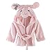 LittleSpring Baby Girls' Bathrobe Animal Cartoon Size 0-3T Pink
