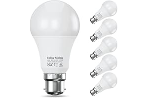 BELNS MELNS B22 LED Bulbs Bayonet 100W Equivalent, 2700K Warm White Bayonet Light Bulb, 13.5W 1500lm Super Bright LED Bayonet Bulb, BC GLS Energy Saving Light Bulb, Pack of 6