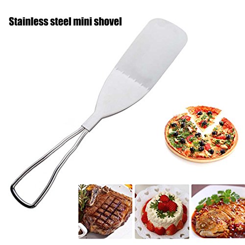 lzn Mini Edelstahl Multi Schaufel, Pizzaschaufel, Pizzaschieber,für Steak, Kuchen, Pizza Küchenhelfer