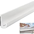Inscrip RV Rain Gutters, J Shape RV Rain Gutter, Rain Gutters, J-Shaped Roof Rain Diversion Self-Adhesive PVC J-Shape RV Rain Gutter for Vehicle, Truck, RV, Boat, Car, Van, Door (White, 5M)