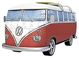 Dimension de la caja 19x28x7 Ravensburger- VW Bus T1 Campervan Puzzle, Color Blanco/Rojo (Ravesnburger 12516)