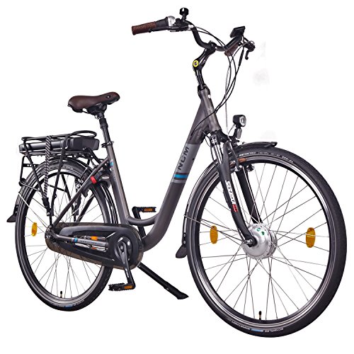 NCM Munich N7C,28" Zoll Elektrofahrrad Herren/Damen Unisex Pedelec,E-Bike,City Elektrofahrrad mit Rücktrittbremse, 36V 250W 14Ah Lithium-Ionen-Akku mit 504Wh PANASONIC Zellen, anthrazit