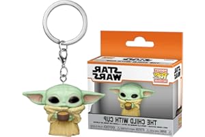 FYDZBSL Baby Yoda Porte-clés Yoda Keychain - Star wars Keyring Chaîne de Clé star wars mandalorian Mini Figurines Porte Clés Keyring