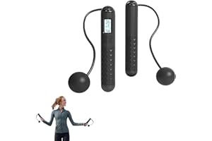 EZNAOBO Cordless Skipping Ropes for Adults, Skipping Rope with counter, Ropeless Skipping Rope for Women Men Adults Kids Fitness, Skipping Rope Without Rope with Timer