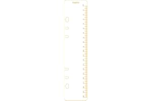 ZELTEN Classeur dossier organisateur glisser-dans plastique signet diviseurs règle (Metric System Gold, A5)