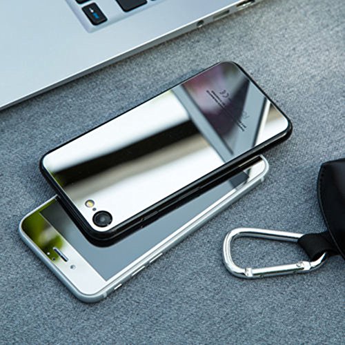 Vorne & hinten Spiegel Effekt ausgeglichenes Glas Screen Protector für iPhone 7/7 Plus - 2