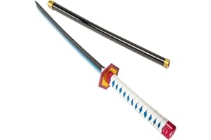 KIMIMARA Demon Slayer Sword - Bamboo Katana Kids Cosplay Blade Tomioka Giyuu - Child Size