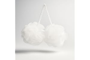 NAEEM SONS 2X Loofah Bath Sponge Body Scrubber for Women, Men,Shower Sponge Exfoliating Bath Sponge Body Scrubber Loofah for Cleansing and Smooth Skin Bath Puffs for Rich & Gentle Cleaning (Pack of 2)