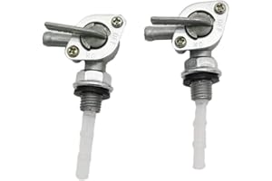 ANCLLO 2pcs Fuel Tank Switch Valve Petcock, M10 * 1.25 Generator Fuel Tap Gas Oil Tank Tap for Pit Bike Quad Bike