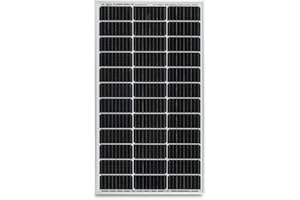 MOSCATELLI Panel Solar 100W para baterias 12V Células Monocristalinas PERC 9BB de Última Generación con Muy Alta Eficiencia. Optimizado – tensión 21V