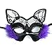 Produktbild Kapmore Katzenmaske, Venetian Maskerade Maske Valentinstag Party Katzenmaske Cat Spitze Maske (cat)