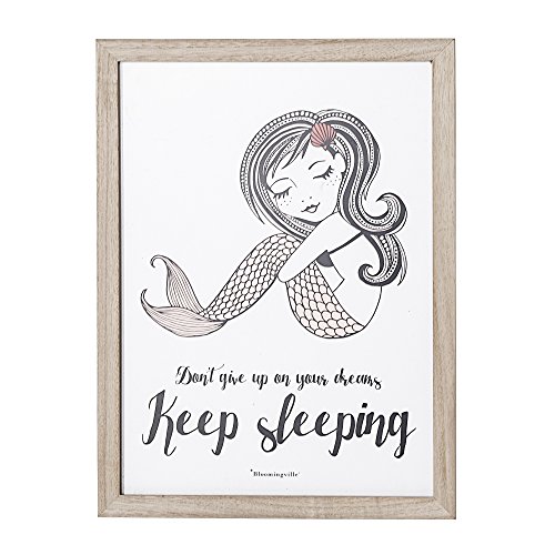 Preisvergleich Produktbild Bloomingville Bild mit Rahmen 'Keep sleeping'