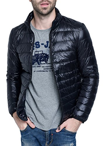 HENGJIA Herren Bepackbare Daunenjacke Leichte Steppjacke Winterjacken