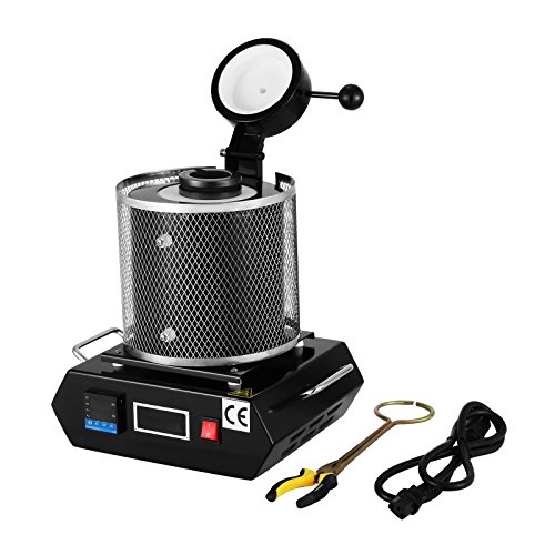 Preisvergleich Produktbild Ambesten 3KG Goldschmelzender Ofen 1150 Digital-Schmelzofen Gussmaschine 2100W Heizleistung Refining Edelmetalle Gold, Silber, Zinn Aluminium (6.6lb / 3kg)