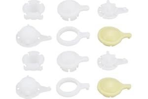 be in your mind 2 Lot Bagues de Liaison Essuie Glace de Voiture 215tt12 Ln85 Kit de Bagues de Bras de Liaison de Moteur Essuie Glace Blanc Et Jaune