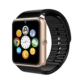 Willful Smart Watch inteligente reloj de Bluetooth pulsera Fitness Tracker Deportes reloj teléfono con SIM tarjeta/TF Función /Cámara/TEXT/WhatsApp/Contador de pasos/Monitor de sueño/Despertador vibración con el teléfono inteligente Android