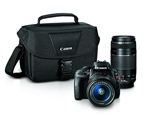 Canon EOS Rebel SL1 + EF-S 18-55mm + EF 75-300mm f/4-5.6 III Lens - digital cameras (Auto, Cloudy, Daylight, Flash, Fluorescent L, Shade, Sunny, Tungsten, Candlelight, Children, Close-up (macro), Landscape, Night portrait, Portrait, Sports, Aperture priority, Auto, Manual, Movie, Program, Scene, Shutter priority, Black&White, Movie, Single image, Optical)