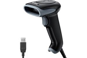 Eyoyo Lecteur Codes Barres 1D 2D, Handheld Wired USB douchette Code Barre QR PDF417 Data Matrix Barcode Scanner with USB Cable for PC Mac pour Mobile Payment, Convenience Store…