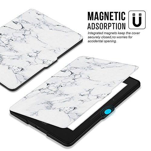 Ayotu Kindle Voyage H  lle--Case Cover Mit Auto Sleep Wake Funktion nur geeignet f  r Amazon Kindle Voyage   6  Zoll 2014  KV-09 The Marble Pattern