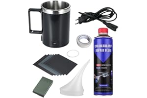 CTOPKATUO Aceton Verdampfer Scheinwerfer Aufbereitung Set, 200ml ReparaturflüSsigkeit FüR Scheinwerfer Bedampfen Set , Auto Scheinwerfer Reparatur Politur Set FüR BekäMpft Vergilbungen, Kratzer, UnschäRfen