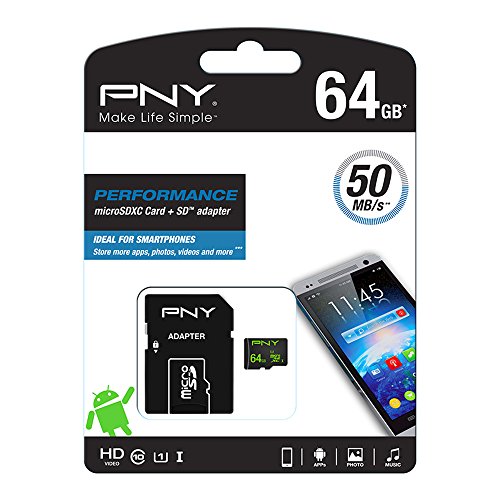 PNY Micro SDXC Performance Speicherkarte 64GB Class 10 50MB/s - 4