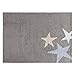 Lorena Canals Tres Estrellas Tricolour Washable Rug (Grey/Blue)