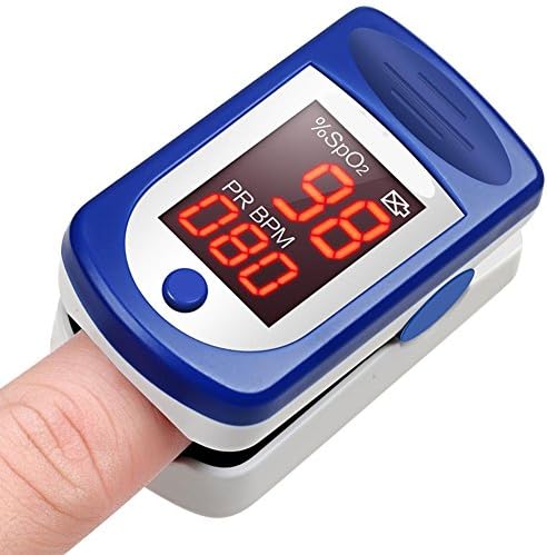 Hmhope Fingertip Pulse Oximeter Blood Oxygen Saturation Monitor OLED Display Portable for Home Use Elder Product