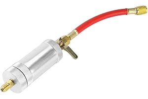 ZERONE Siringa per Olio,1 / 4SAE R134 2 oz Iniettore Olio R134A R12 R22 Auto A/C AC Strumento per Iniezione di Olio e Colorante