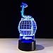 Produktbild GZXCPC Kreative 3D Illusion Lampen Seilbahn, 7 Farben LED Nachtlicht Touch Schalter Schlafzimmer Schreibtisch Beleuchtung für Kinder Geschenke Haus Dekoration