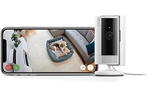Ring Indoor Camera (2.ª generación) | Videocámara con enchufe para mascotas | Vídeo 1080p HD, comunicación bidireccional, cub