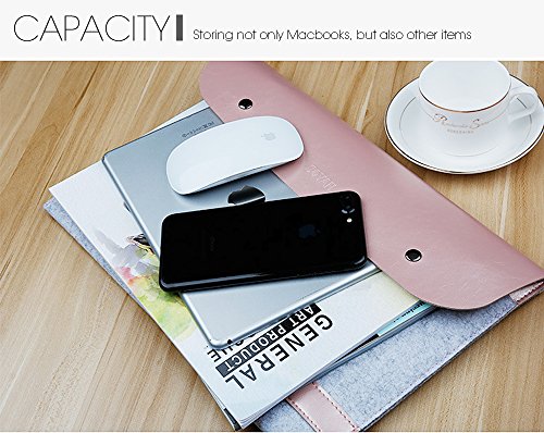GENORTH   13 3 Zoll MacBook Air   MacBook Pro Retina Display Laptop H  lle Tasche Wasserdichte Mikrofaser PU Doppel Magnet Lock  13 Zoll  Double Magne