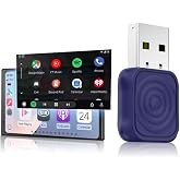 Carlinkit Mini Ultra Kablosuz CarPlay ve Android Otomatik Adapt&ouml;r - iPhone ve Android i&ccedil;in Tak ve &Ccedil;alıştır Dongle, Kablolu Ka