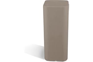 KLORIS Colonna quadrata Espositore Supporto Piedistallo per sweet table plastica cm 30x30x90 h Grigio tortora Made in Italy