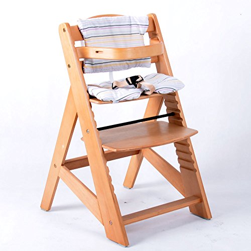 Treppenhochstuhl Babyhochstuhl Kinderhochstuhl Kindertreppenhochstuhl Babystuhl Hochstuhl NATUR 6551-D01 C - 3