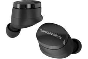 Bowers & Wilkins Pi6 True Wireless Noise Cancelling Earbuds with Bluetooth aptX, 24-bit Wireless Connection, and 6 Built-in Microphones – Storm Grey
