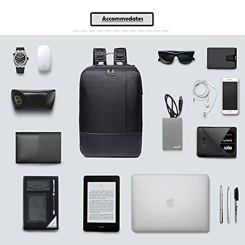 Laptop Rucks  cke  3-in-1 Herren Schultertasche Aktentasche f  r Notebook 15 6 Zoll Wasserdicht Daypack Umh  ngetasche f  r Universit  t Schule Arbeit