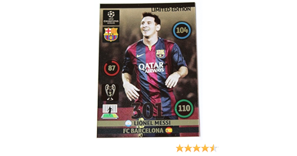 messi limited edition card 2014