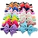 Oyedens 20PCS Baby Girls Soft Elastic Headbands Big Bowknot Hairband Photography