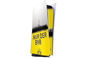 Skin kompatibel mit Sony Playstation 5 Digital Edition Folie Sticker Borussia Dortmund Statement BVB
