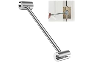 GIONAR Clé de Réglage de Charnière de Porte, Outil de Réglage de Charnière de Porte en Acier, Conception à double Tête 14/19 mm, pour Portes Coupe-feu/Sécurité avec Charnières à Drapeau de 8 à 19mm