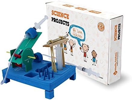 Butterflyfields Build a Hydraulic Jack and Projectile Launcher, Physics Project, Science Project Kit, Grade 8/12 Years