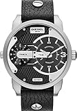 Diesel Herren Analog Quarz Uhr mit Leder Armband DZ7307