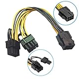 PCI-E 6-polig, 2x 6+2-Pin (6-Pin/8-Pin) Power-Splitter-Kabel