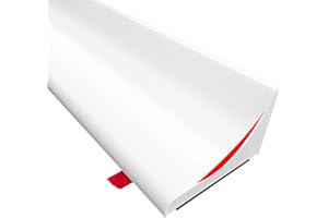 BEOGUY Barrera de Agua Para Plato de Ducha Barrera de Ducha Y Sistema de Retención Mamparas Umbral de Ducha Plegable Autoadhesiva Silicona Barrera de Ducha Tope de Agua (Blanco, 1.5m)