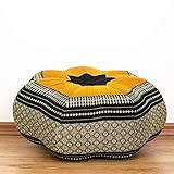 Livasia Zafukissen, Sitzkissen für Meditation, Yoga, Entspannung, Bodensitzkissen mit Kapokfüllung (schwarz-orange) Livasia Zafukissen, Sitzkissen für Meditation, Yoga, Entspannung, Bodensitzkissen mit Kapokfüllung (schwarz-orange)