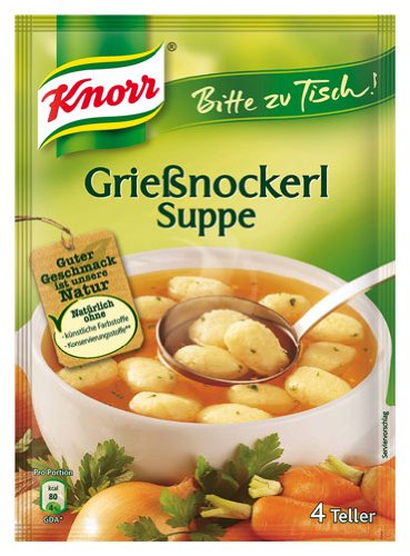 Preisvergleich Produktbild Knorr Bitte zu Tisch! Grießnockerl-Suppe, 4 Teller - 1Packungen - 6x